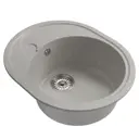 Врезная мойка Mixline ML-GM17 47x58 18 см искусственный камень цвет серый