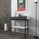 Туалетный столик без зеркала Распил37 90x85x42.20 см цвет черный/белый