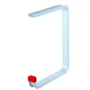 Крюк настенный Alberts 805579 17.50x22 см алюминий цвет белый