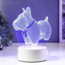 Ночник светодиодный с выключателем Risalux 4814590 Собачка с бантиком