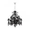 Люстра подвесная Loft it 10210_12 black 12 ламп 4 м² цвет хром