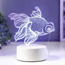 Ночник светодиодный с выключателем Risalux 5074808 Рыбка
