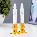 Ночник светодиодный с выключателем Risalux 9329944 Свеча на батарейках