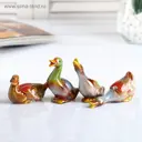 Сувенир "Уточки" набор 4 шт 7x5.5x3 см