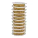 Проволока медная универсальная цвет золото 0.4мм x 10м 10 штук