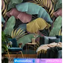 Фотообои флизелиновые Luxury walls 300x270 см AM295 Листья