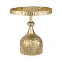 Кофейный столик круглый Гласар 45x45x48 см жёлтый/золотой