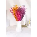 Набор из 3 пучков льна: фиолетовый, желтый, розовый