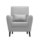 Кресло Либерти 75x90x70 см велюр цвет светло-серый
