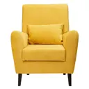 Кресло Либерти Mazerati 75x90x70 см велюр цвет желтый