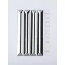 Плафон Vitaluce V0124-1/4 стеклянный серый/серебристый Ø 5 см