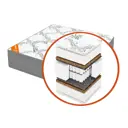 Матрас Berhouse Mult Кокос ППУ 20 GN 129 120x190x24 см независимый пружинный блок, полутораспальный