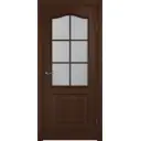 Есік бөлмеаралық Антик әйнектелген ПВХ ламинация түсі италиялық жаңғақ 60x200 см