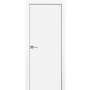 Дверь межкомнатная глухая 80x200 см эмаль белый с замком