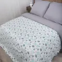 Плед La Notta Круги 150x200 см флис цвет мятный