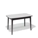 Кухонный стол прямоугольный Kenner М 120-160x76x80 см ЛДСП цвет белый/венге
