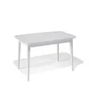 Кухонный стол прямоугольный Kenner М 120-160x76x80 см ЛДСП цвет белый