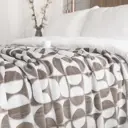 Плед La Notta Полукруг 150x200 см плюш коричневый