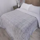 Плед La Notta Полосы 200x220 см плюш серый