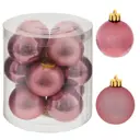 Елочный шар 753576 4 см ПВХ розовый