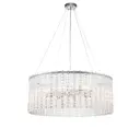 Светильник подвесной хрустальный Escada 2104-8S 8 ламп 30 м² цвет хром