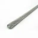 Трос нержавеющий Krepfield 5 мм сталь А2 плетение 1x19 жесткий 70 метров