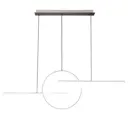 Люстра подвесная светодиодная Mantra 8206 18 м² теплый белый (желтый) свет цвет белый