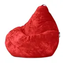 Кресло-мешок Goodpoof 5XL 110x150x110 см вельвет цвет красный