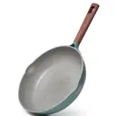 Сковорода Fissman Firenze 28 см без крышки алюминий цвет зеленый