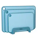 Набор разделочных досок 3 шт Fissman 8055 27.5x40 см пластик цвет синий