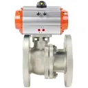 Кран шаровой с пневмоприводом DN.RU D160-02002 фланцевый нержавеющая сталь