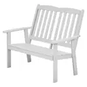 Скамья садовая Interlink 74 см x 118 см x 104 см дерево серый/серебристый