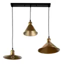 Люстра подвесная BayerLux 5465092, 3 лампы, цвет золотой