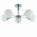 Люстра подвесная Lumion 6525-5c 5 ламп 10 м² цвет хром