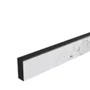 Комплект плинтусов Кристалл 240x4 см 1 шт 60x4 см 2 шт HPL-пластик цвет белый