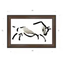 Картина в раме Декор Депо Константин Малютин "Бык" E21 31x46 см