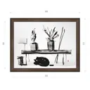 Картина в раме Декор Депо Константин Малютин "Натюрморт с котом" E21 51x66 см