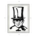 Картина в раме Декор Депо Константин Малютин "Ф. Тютчев" E20 61x46 см