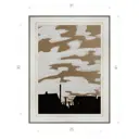 Картина в раме Декор Депо Константин Малютин "Облака над селом" E20 41x31 см