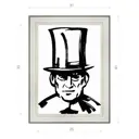 Картина в раме Декор Депо Константин Малютин "Ф. Тютчев" E20 41x31 см