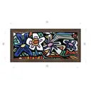 Картина в раме Декор Депо Константин Малютин "Клумба" E21 36x76 см