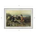 Картина в раме Декор Депо Василий Перов "Охотники на привале 1871 (Третьяковская галерея)" E20 36x51 см