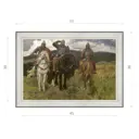 Картина в раме Декор Депо Виктор Васнецов "Богатыри 1898 (Третьяковская галерея)" E20 36x51 см