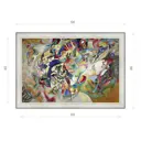 Картина в раме Декор Депо Василий Кандинский "Композиция 7 1913 (Третьяковская галерея)" E20 46x66 см