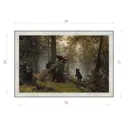 Картина в раме Декор Депо Иван Шишкин "Утро в сосновом лесу 1889 (Третьяковская галерея)" E20 51x76 см