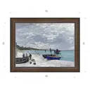 Картина в раме Декор Депо Клод Моне "Пляж в Сант-Андре" E21 36x46 см