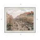 Картина в раме Декор Депо Камиль Писсаро "Бульвар Монмартр в Париже" E20 46x56 см