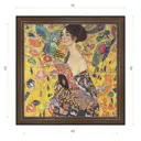 Картина в раме Декор Депо Густав Климт "Девушка с веером" E21 46x46 см
