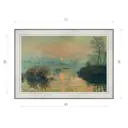 Картина в раме Декор Депо Клод Моне "Закат на Сене зимний эффект" E20 36x51 см