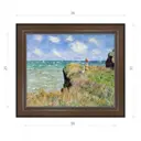 Картина в раме Декор Депо Клод Моне "Утес в Пурвилле" E21 31x36 см